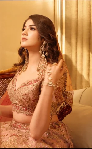 Gulshan Trails Polki Matte Gold Statement Earrings