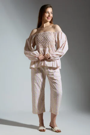 Printed Baby doll top with matching pants
