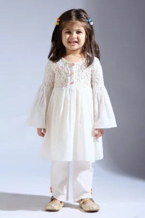 Ivory Smocked Top
