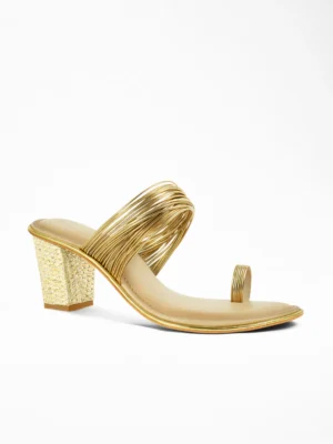 Nude Block Heel Sandal - Block Heels Women & Party Heels for Women