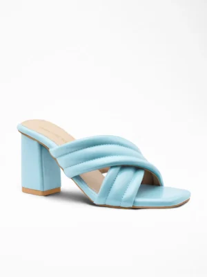 Black Block Heel Padlock Sandal - Block Heels Women & Ankle Strap Heels for Women