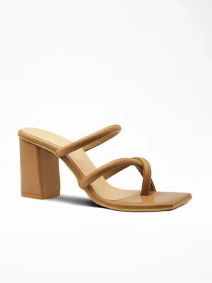 Black Knot Block Heel Mule - Block Heels Women & Black Heels for Women