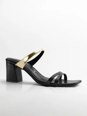 Black Block Heel Mule - Block Heels Women & Heels for Women