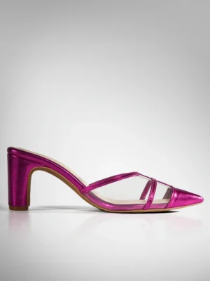 Fuchsia Cage Slingback Kitten Heel - Heels for Women & Kitten Heels for Women